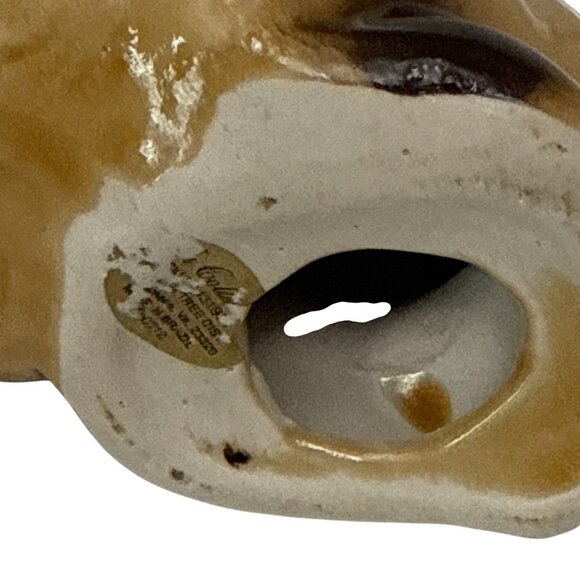 Vintage Goebel Ceramic Siamese Cat Figurine Brown Tan Germany Mid Century - Picture 6 of 10